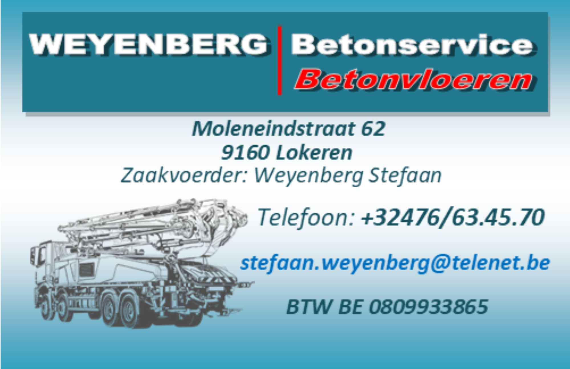 betonwerkbedrijven Lokeren | weyenberg betonservice